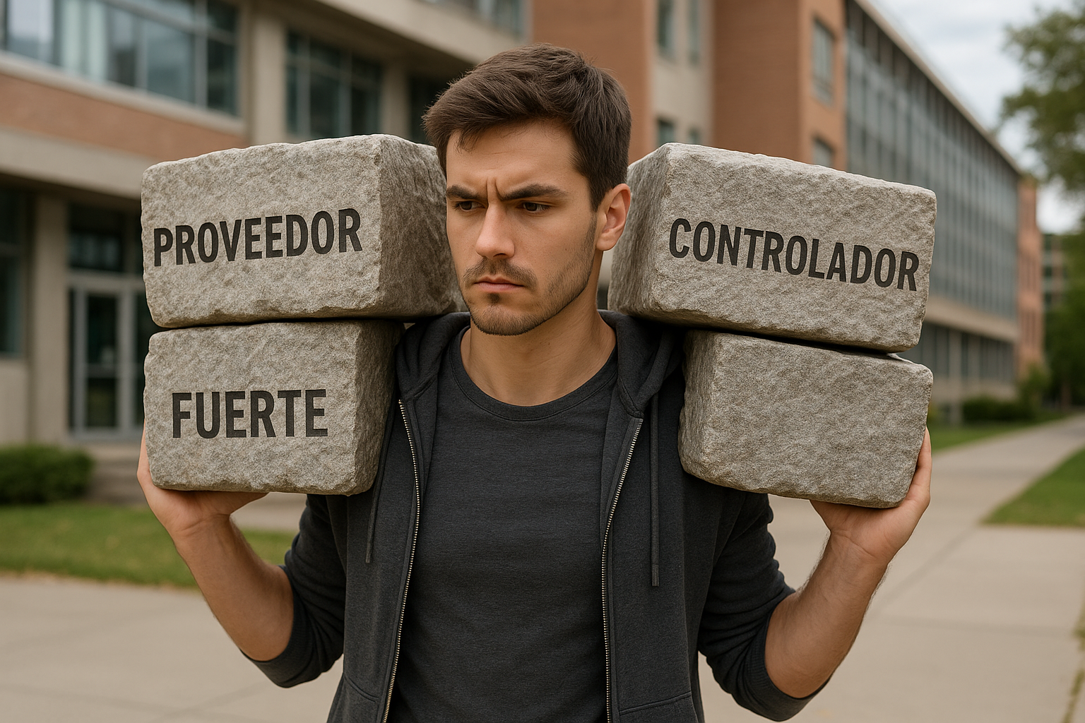 Metáfora de la carga de los encargos.